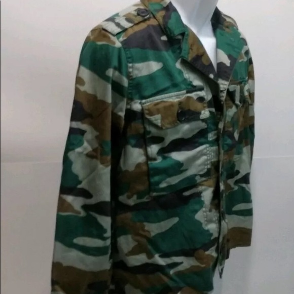 JCrew Mercantile Camouflage Shirt Jacket Men’s M - Picture 4 of 6